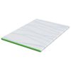 vidaXL Mattress Topper White and Green 140 x 200 x 6 cm Jaquard Fabric