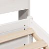 vidaXL Bookcase Bed without Mattress White 100x200cm Solid Wood Pine