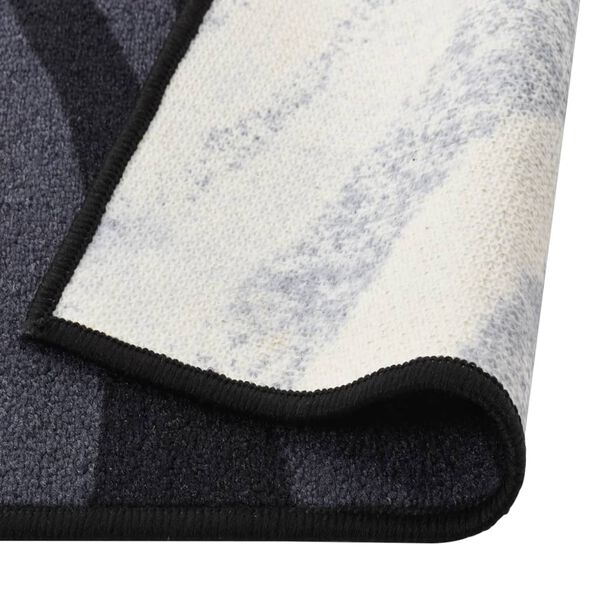 vidaXL Carpet Runner Black 80x600 cm