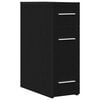 vidaXL Apothecary Cabinet 20 x 45.5 x 60 cm Engineered Wood Black Oak