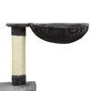 vidaXL Cat Tree with Sisal Scratching Posts Dark Grey 122 cm