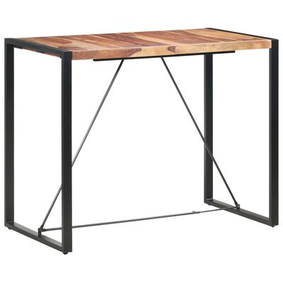 vidaXL Bar Table 140x70x110 cm Solid Sheesham Wood