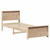 vidaXL Bed Frame with Headboard Brown 80 x 200 cm Engineered Wood