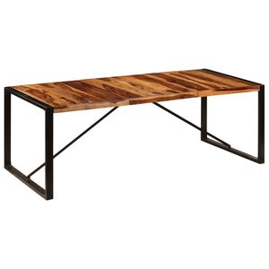 vidaXL Dining Table 220x100x75 cm Solid Acacia Wood
