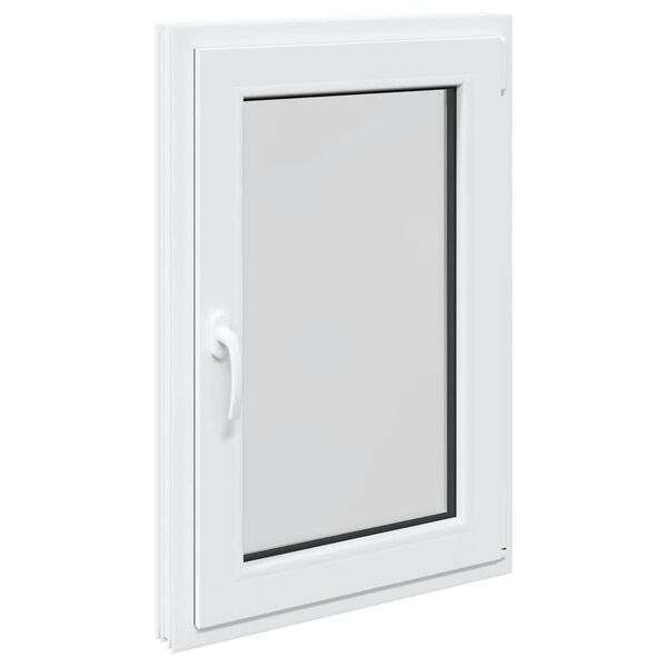 vidaXL Basement Window "RISOR" 60x100 cm Tilt&Turn DIN Right White