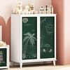 vidaXL Sideboard with Chalkboard White 80 x 40 x 110 cm
