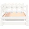 vidaXL Pull-out Day Bed without Mattress White 2x(90x190) cm Solid Wood