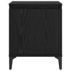 vidaXL Bedside Cabinet Black Oak 40 x 30 x 50 cm Engineered Wood