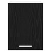 vidaXL Hanging Cabinet 2 pcs Black Oak and White 30 x 31 x 40 cm