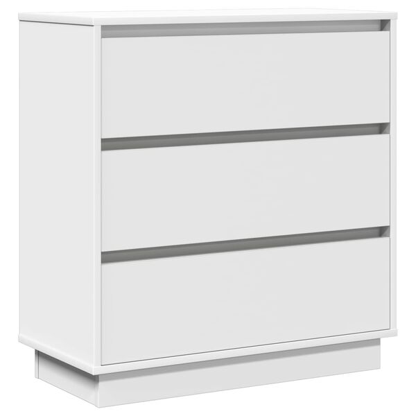 vidaXL Bedside Cabinet White 71 x 34.5 x 75 cm Engineered wood