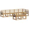 vidaXL Outdoor Sofa Set 8 pcs White Solid Acacia Wood