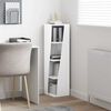 vidaXL Corner Cabinet High Gloss White 27.5x27x102cm Engineered Wood