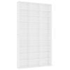 vidaXL CD Cabinet White 102x16x177.5 cm Engineered Wood