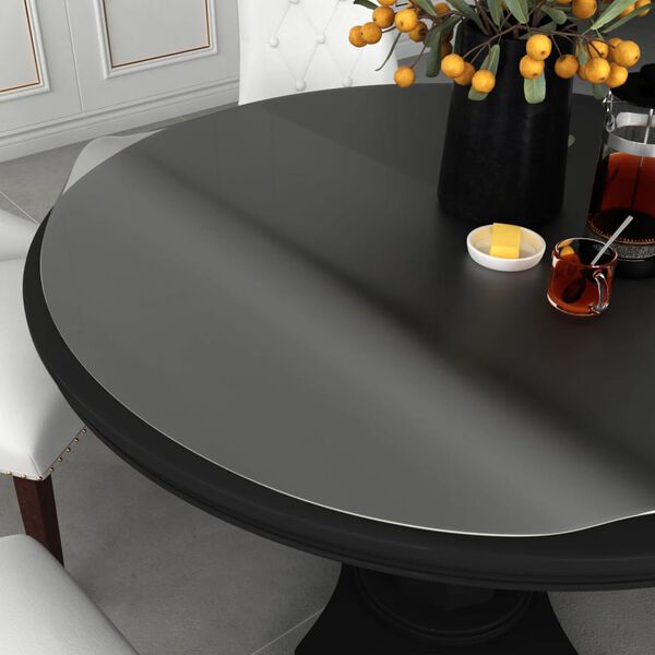 vidaXL Table Protector Matte Ø 120 cm 1.6 mm PVC