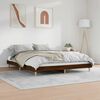 vidaXL Bed Frame without Mattress Brown Oak 120x200 cm Engineered Wood