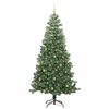 vidaXL Christmas Tree with 300 LEDs with Stand Green 240 cm PVC