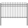 vidaXL Ring Fence TILBURG 200 x 166 cm Powder-Coated Steel Black