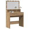 vidaXL Dressing Table Artisan Oak 80 x 41 x 134.5 cm Engineered Wood