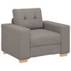 vidaXL Sofa 3 pcs Taupe Fabric