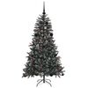 vidaXL Artificial Christmas Tree with 150 LEDs with Stand Green 150 cm