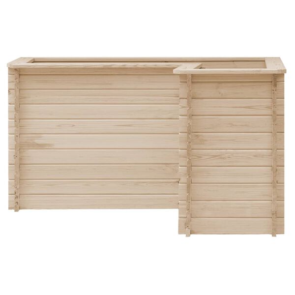 vidaXL Garden Raised Bed 150x150x80 cm Solid Pinewood
