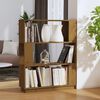 vidaXL Book Cabinet/Room Divider Honey Brown 80x25x101 cm Solid Wood