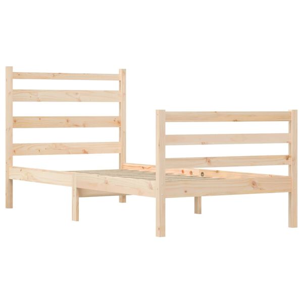 vidaXL Bed Frame without Mattress Solid Wood Pine 100x200 cm
