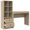 vidaXL Desk with Drawer 2 pcs Sonoma Oak