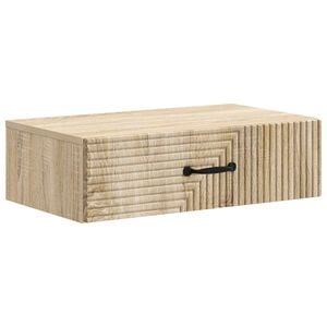 vidaXL Wall-Mounted Side Table Sonoma Oak 59 x 34.5 x 17 cm