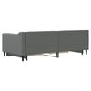 vidaXL Daybed with Trundle&Drawers without Mattress Dark Grey 90x190 cm Single