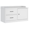 vidaXL Hallway Bench "SANDNES" White 87x40x50 cm Solid Wood Pine