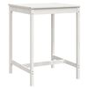 vidaXL Garden Table White 82.5x82.5x110 cm Solid Wood Pine