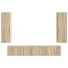 vidaXL TV Cabinet Set Wall-mounted 3 pcs Sonoma Oak Engineered Wood