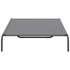 vidaXL Elevated Dog Bed Grey 150x90x20 cm Oxford Fabric and Steel