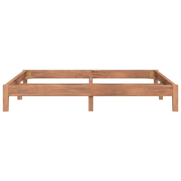 vidaXL Bed Frame without Mattress Solid Teak Wood 180x200 cm Super King