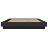 vidaXL Bed Frame with LED Lights without Mattress Black 135x190cm
