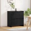 vidaXL Sideboard Black Oak 70 x 41 x 75 cm Engineered Wood