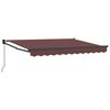 vidaXL Retractable Awning Brown 3 x 2 m 100% Polyester and Aluminium