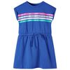 Kids' Dress with Drawstring Cobalt Blue 128