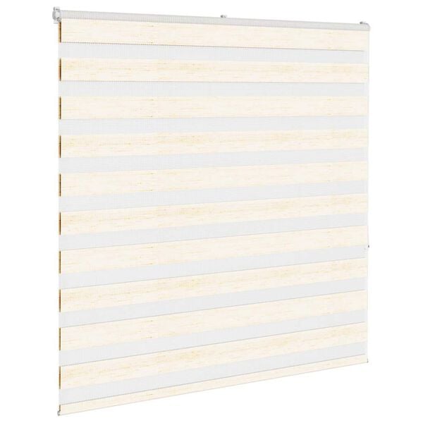 vidaXL Zebra Blind Marble Beige 150x150 cm Fabric Width 145.9 cm Polyester