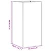 vidaXL Planter 40x40x80 cm Stainless Steel