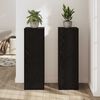 vidaXL Plant Stand 2 pcs Black Oak 33 x 33 x 100 cm Engineered Wood