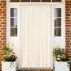 vidaXL Fly Curtain Beige and White 100x220 cm Chenille