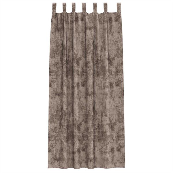 vidaXL Velvet Curtains 2 pcs Cappuccino 260 x 140 cm Velvet