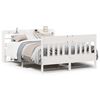 vidaXL Bed Frame without Mattress White 150x200 cm Solid Wood Pine
