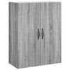 vidaXL Highboard Grey Sonoma 69.5x34x180 cm Engineered Wood