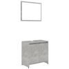 vidaXL Bathroom Furniture Set Concrete Grey Engineered Wood