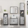 vidaXL Bathroom Cabinet Grey Sonoma 35x37.5x100 cm Engineered Wood