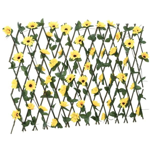 vidaXL&nbsp;Artificial Ivy Trellis Expandable Yellow 180x60 cm