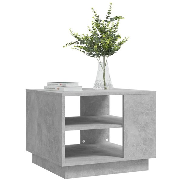 vidaXL Coffee Table Concrete Grey 55x55x43 cm Engineered Wood